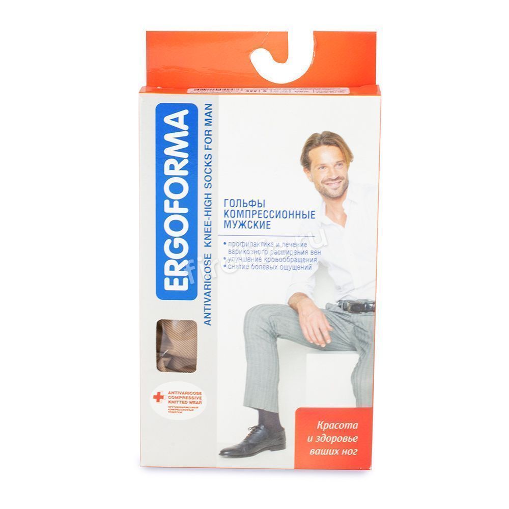 Гольфы 312(мужские,1 класс компр./18-21 мм рт.ст.)ERGOFORMA
